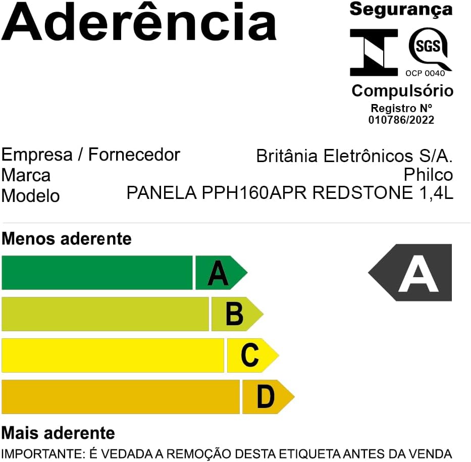 Panela Redstone com Tampa de Vidro 1,4L