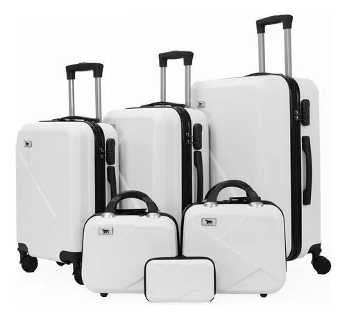 Kit com 3 Malas + 3 Bolsas de Mão Premium
